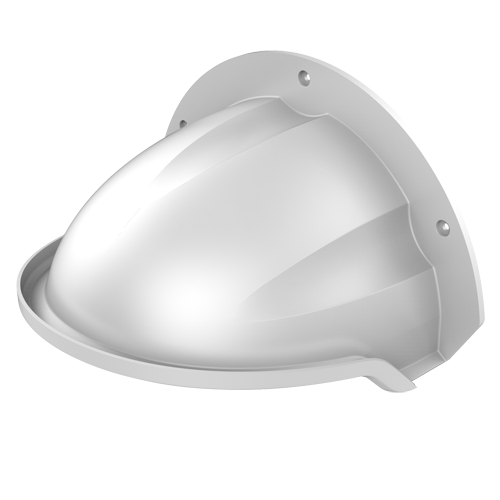 [DS-1250ZJ] (DS-1250ZJ) Caisson protecteur - Composition en fibre - Convient pour une utilisation en extérieur - Installation avec la caméra - Évite la lumière solaire améliorant l'image - Réduit les risques de gel