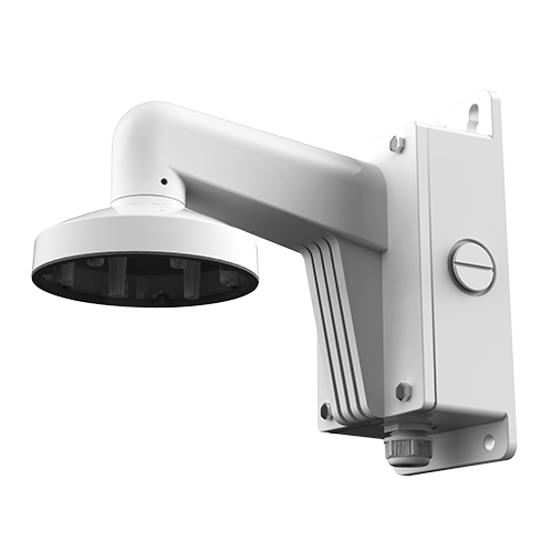 [DS-1273ZJ-130B] (DS-1273ZJ-130B) Support mural - Convient pour le dôme - Adapté pour une utilisation extérieure - Couleur blanche - Passage de câble - 243 (H) x 123 (L) x 132 (φ) mm
