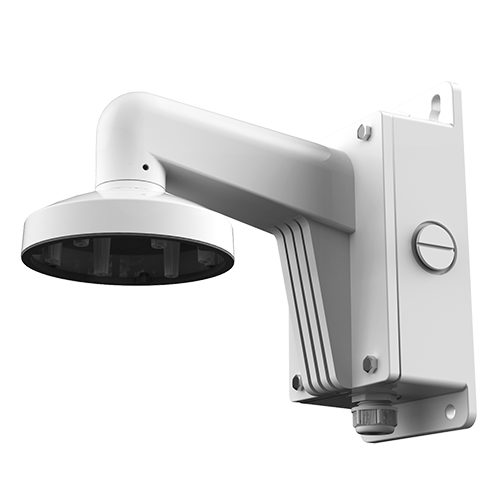 (DS-1273ZJ-130B-TRL) Support mural - Boite de connexions - Convient pour le dôme - Adapté pour une utilisation extérieure - Couleur blanche - Passage de câble