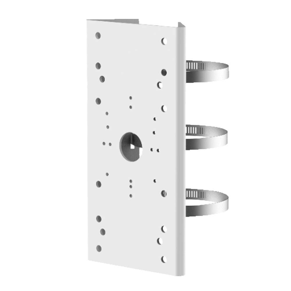 (DS-1275ZJ-SUS) Support pour mâts / réverbères - Pour caméras bullet - Rang diamètre 67~127 mm - Adapté pour une utilisation extérieure - Acier inoxydable avec traitement anticorrosion - Couleur blanche