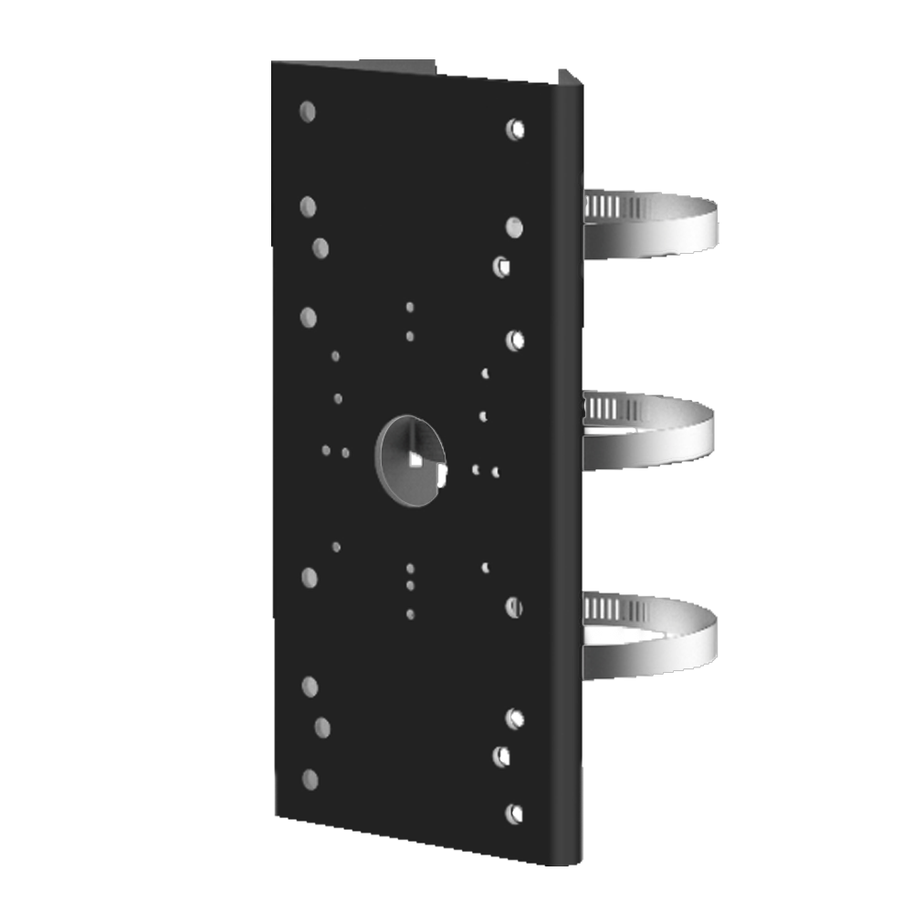(DS-1275ZJ-SUS-BLACK) Support pour mâts / réverbères - Pour caméras bullet - Rang diamètre 67~127 mm - Adapté pour une utilisation extérieure - Acier inoxydable avec traitement anticorrosion - Couleur noir
