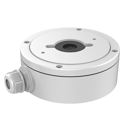 (DS-1280ZJ-DM22) Boite de connexions - Pour caméras dôme - Convient pour une utilisation en extérieur - Installation dans un plafond ou un mur - Couleur blanche - Passage de câble