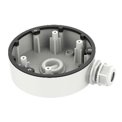 (DS-1280ZJ-DM46) Boite de connexions - Pour caméras dôme - Convient pour une utilisation en extérieur - Installation dans un plafond ou un mur - Couleur blanche - Passage de câble