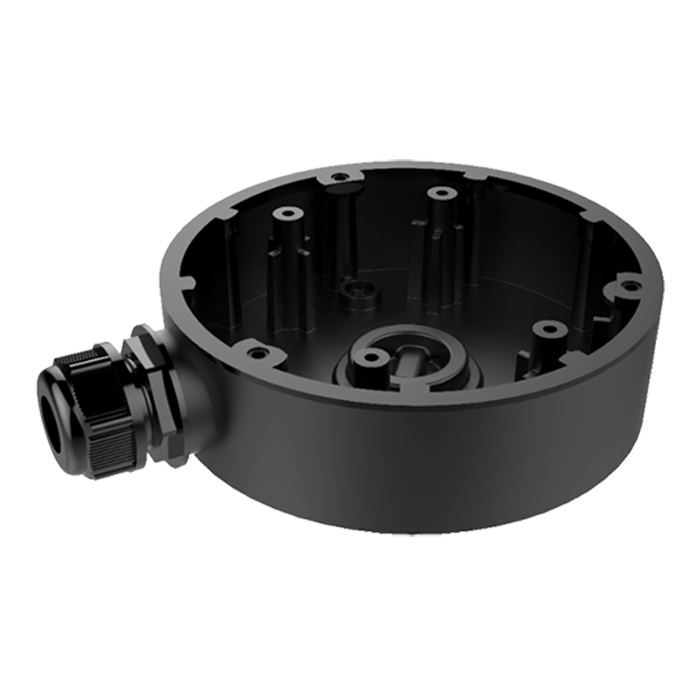 (DS-1280ZJ-DM46-BLACK) Boite de connexions - Pour caméras dôme - Convient pour une utilisation en extérieur - Installation dans un plafond ou un mur - Passage de câble - Couleur noir