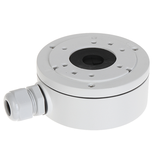 (DS-1280ZJ-XS) Boite de connexions - Pour caméras dome ou bullet - Convient pour une utilisation en extérieur - Installation dans un plafond ou un mur - Passage de câble - Couleur blanche