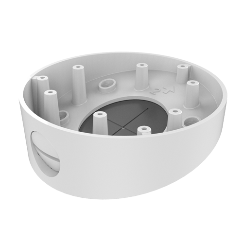 (DS-1281ZJ-DM23) Boite de connexions - Pour caméras dôme - Convient pour une utilisation en extérieur - Installation pour plafond incliné - Passage de câble - Couleur blanche