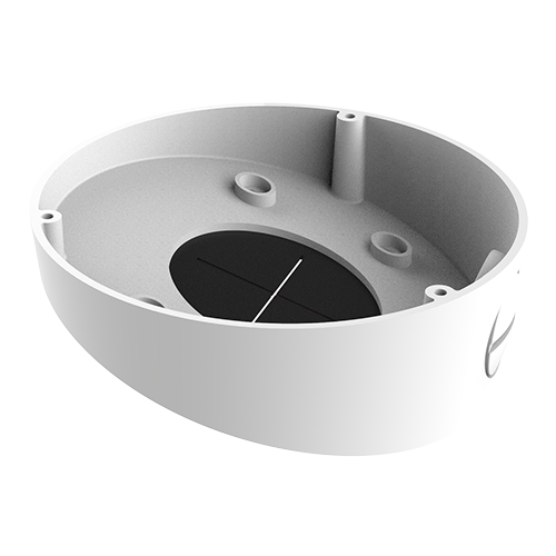 [DS-1281ZJ-DM45] (DS-1281ZJ-DM45) Support de plafond incliné - Convient pour le dôme - Adapté pour une utilisation extérieure - Couleur blanche - Alliage d'aluminium - 130 (φ) mm