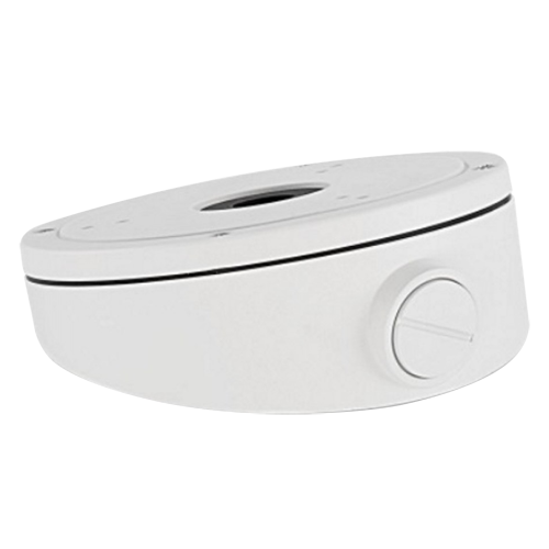 (DS-1281ZJ-M) Boite de connexions - Pour caméras dôme - Convient pour une utilisation en extérieur - Installation pour plafond incliné - Passage de câble - Couleur blanche