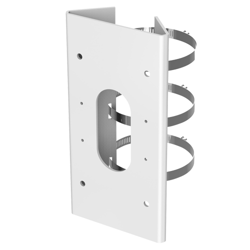 [DS-1475ZJ-SUS] (DS-1475ZJ-SUS) Support de poteau - Pour caméras dômes motorisées - Adapté pour une utilisation extérieure - Alliage d'aluminium et acier - Compatible avec Hikvision - Passage de câble