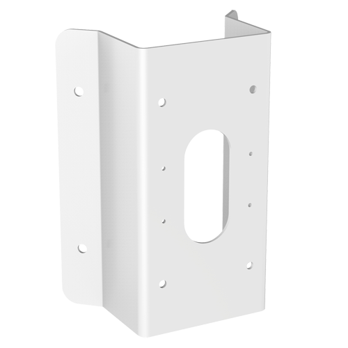(DS-1476ZJ-SUS) Support pour coin - Angle d'ouverture 90º - Adapté pour une utilisation extérieure - Couleur blanche - Compatible avec Hiwatch Hikvision - Passage de câble