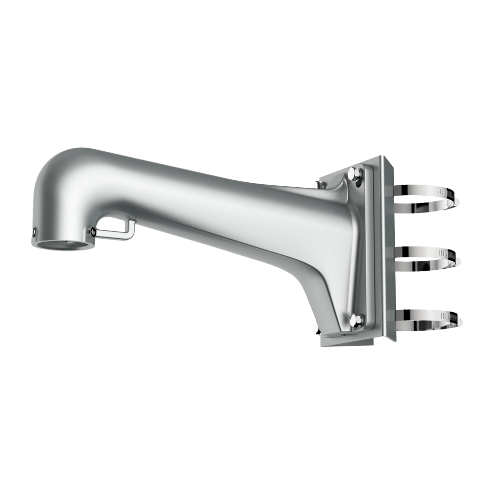 (DS-1603ZJ-Pole-P) Support de poteau pour dôme  - Diamètre réglable 67~127 mm - Alliage d'aluminium et acier inoxydable - Convient pour un usage intérieur/extérieur - Couleur Gris - 194 mm (H) x 126.1 (L) mm x 410.6 (Pr) mm