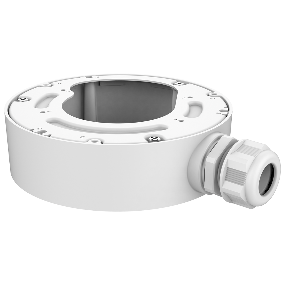 [DS-2280ZJ-WA140] (DS-2280ZJ-WA140) Boite de connexions - Pour caméras dôme - Convient pour une utilisation en extérieur - Installation dans un plafond ou un mur - Couleur blanche - Passage de câble