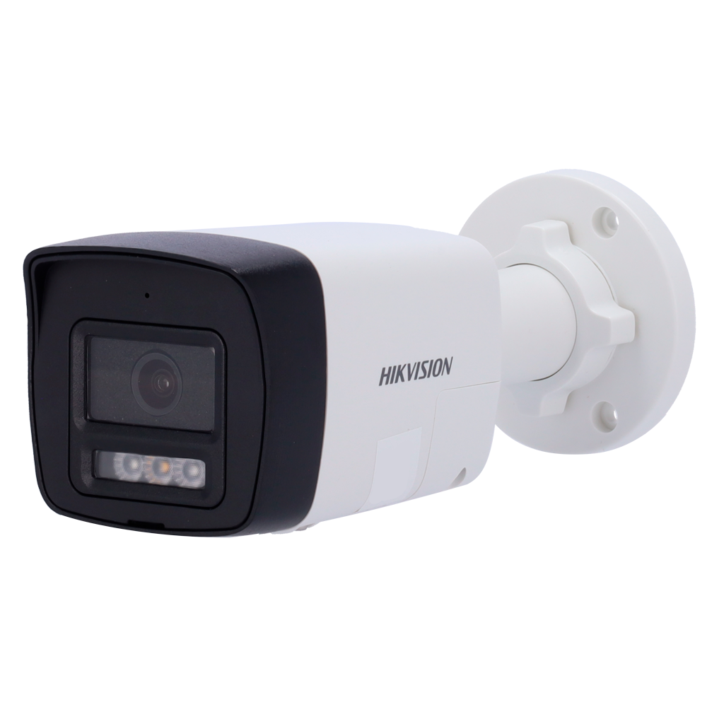 (DS-2CD1063G2-LIUF/SL(2.8mm)) Caméra Bullet IP gamme Value Hikvision - Résolution 6 Mégapixel (3200x1800) - Objectif 2.8 mm  - Lumière hybride 30 m | Sirène de dissuasion et feu clignotant - Détection de mouvement 2.0 | MicroSD - Microphone et haut-parleur intégrés : PoE : IP67