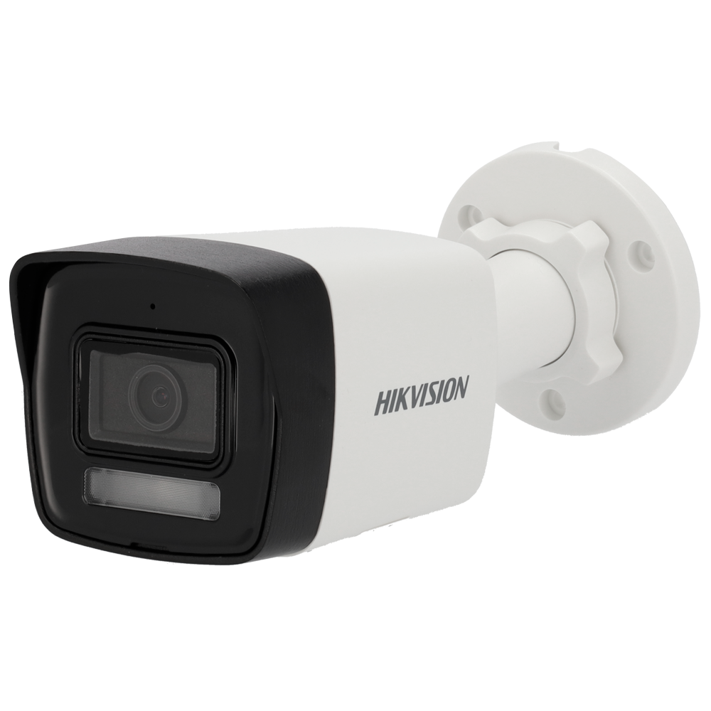 (DS-2CD1083G2-LIUF(2.8mm)) Camera Hikvision IP Bullet - Gamme Value - 8 MP | Objectif 2.8 mm | microSD 512 Go - IR 30 m | WDR 120 dB | Microphone intégré - PoE | H.265+| IP67 | Détection de mouvement 2.0 - WEB, Software CMS, Smartphone et NVR
