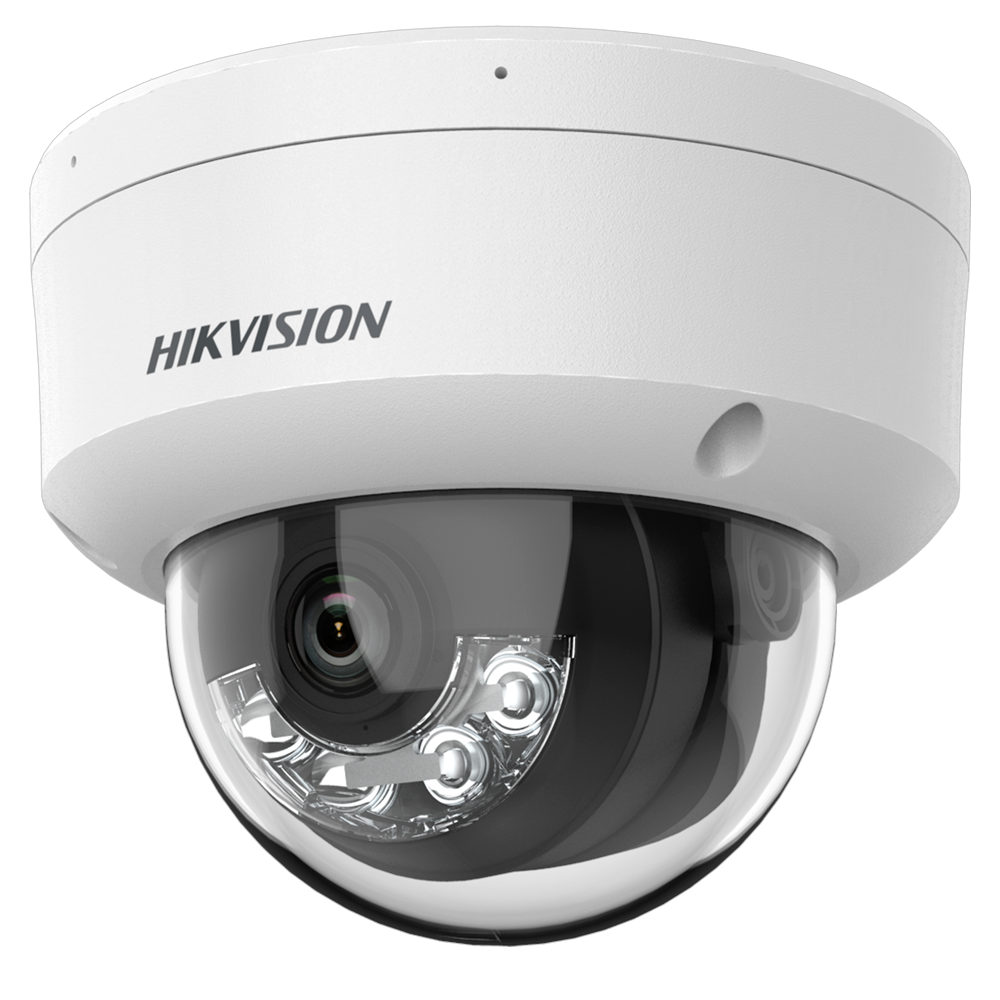 [DS-2CD1141G2-LIU(4mm)] (DS-2CD1141G2-LIU(4mm)) Caméra dôme IP Hikvision Gamme de valeurs - Résolution 4 Mégapixel (2560x1440) - Objectif 4 mm  - Portée de la lumière hybride 20 m - PoE (IEEE802.3af) | Microphone intégré - Détection de mouvement 2.0 | Convient pour une utilisation à l'intérieur