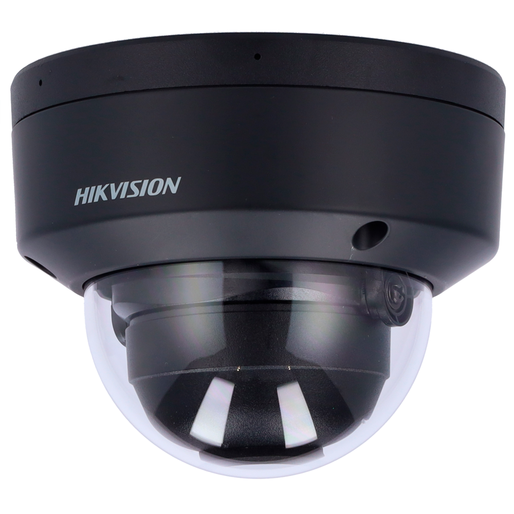 [DS-2CD1143G2-LIU(2.8mm)BLACK] (DS-2CD1143G2-LIU(2.8mm)BLACK) Caméra dôme IP Hikvision Gamme de valeurs - Résolution 4 Mégapixel (2560x1440) - Objectif 2.8 mm  - Portée de la lumière hybride 30 m - PoE (IEEE802.3af) | Microphone intégré - Détection de mouvement 2.0 | IP67, IK10