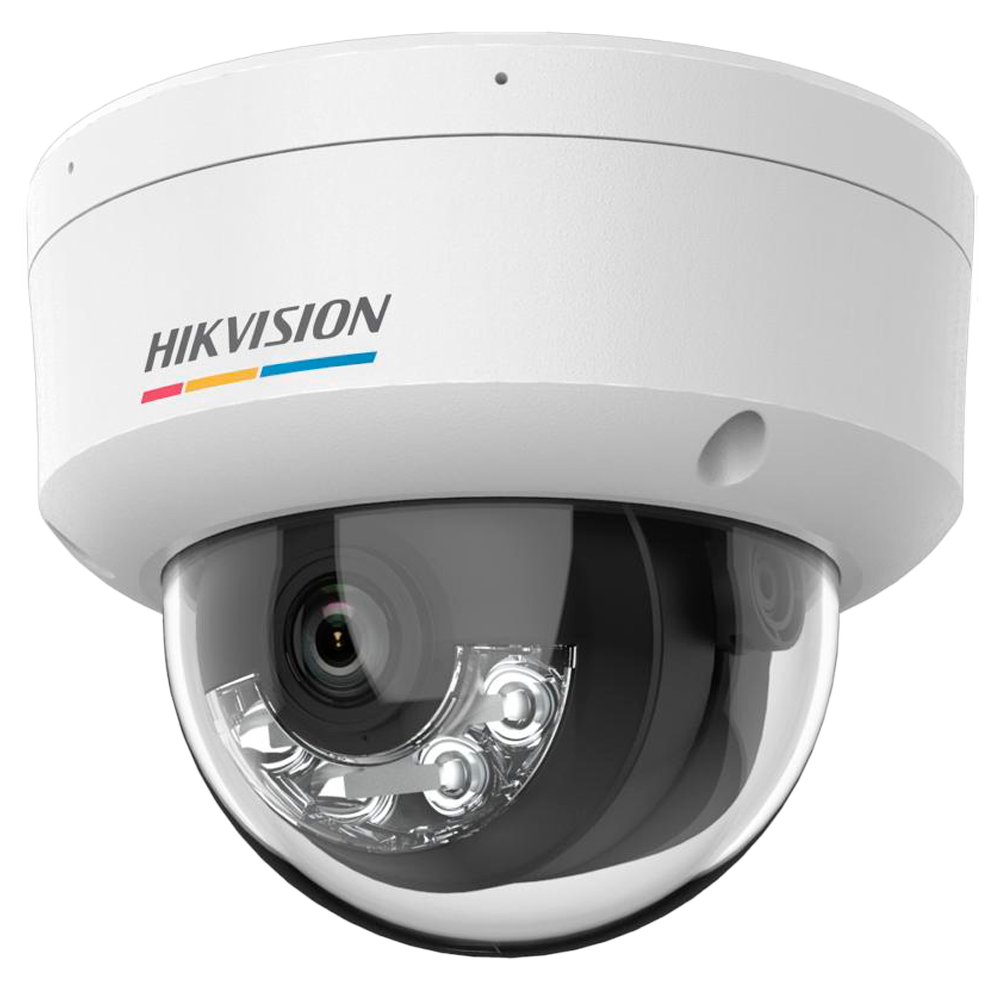 (DS-2CD1147G3H-LIU(2.8mm)) Caméra IP dôme gamme VALUE ColorVu3.0 Hikvision - Résolution 4 MPx | PoE IEEE802.3af - ColorVu3.0: image en couleurs HIKAI-ISP F1.0 1/1.8" - 2.8 mm | Microphone | Lumière hybride jusqu'à 30m - Détection de mouvement 3.0 -  IP67 | IK08
