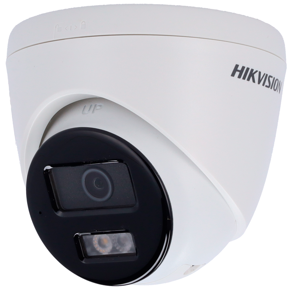 [DS-2CD1323G2-LIUF/SL(2.8mm)] (DS-2CD1323G2-LIUF/SL(2.8mm)) Caméra Turret IP gamme Value Hikvision - Résolution 2 MP (1920x1080) - Objectif 2.8 mm - Lumière hybride 30 m | Sirène et flash dissuasif - Détection de mouvement 2.0 | MicroSD - Microphone et haut-parleur intégrés : PoE : IP67