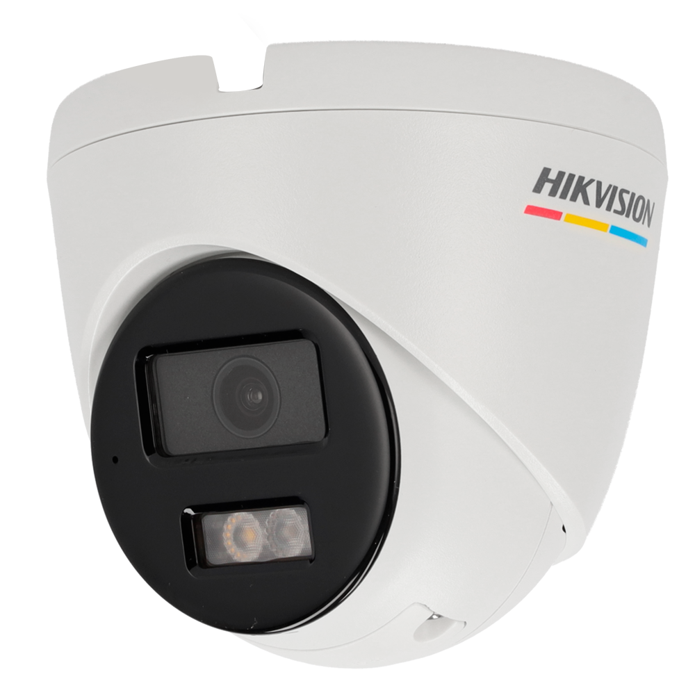 [DS-2CD1327G2H-LIUF(2.8mm)] (DS-2CD1327G2H-LIUF(2.8mm)) Caméra Turret IP Hikvision - Gamme Value | microSD 512 Go - 2 MP : Objectif 2.8 mm : Microphone intégré - IR 30 m | DWDR | ColorVu - PoE | H.265+| IP67 | Det. 2.0 mouvement - WEB, Software CMS, Smartphone et NVR