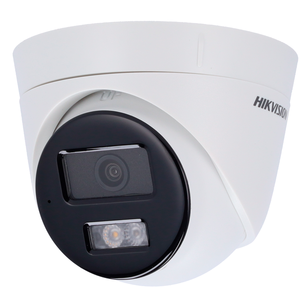[DS-2CD1343G2-LIU(2.8mm)] (DS-2CD1343G2-LIU(2.8mm)) Caméra Turret IP gamme Value Hikvision - Résolution 4 MP - Objectif 2.8 mm - Lumière hybride 30 m - Détection de mouvement 2.0 - PoE | IP67 | Microphone intégré | WDR (120 dB)