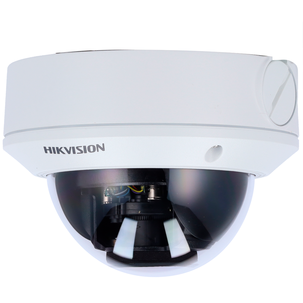 [DS-2CD1723G2-IZS(2.8-12mm)] (DS-2CD1723G2-IZS(2.8-12mm)) Caméra dôme IP Hikvision - Gamme VALUE | microSD 256 Go - 2 MP | Objectif motorisé 2.8~12 mm - IR 30 m | DWDR | Détection de mouvements 2.0 - PoE | H.265+ | IP67 | IK10 - WEB, Software CMS, Smartphone et NVR