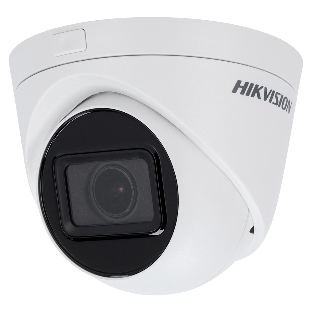 (DS-2CD1H23G2-IZS(2.8-12mm)) Caméra Turret IP Hikvision - Gamme VALUE | microSD 256 Go - 2 MP | Objectif motorisé 2.8~12 mm - IR 30 m | DWDR | Détection de mouvements 2.0 - PoE | H.265+ | IP67 | Alarme | Audio - WEB, Software CMS, Smartphone et NVR