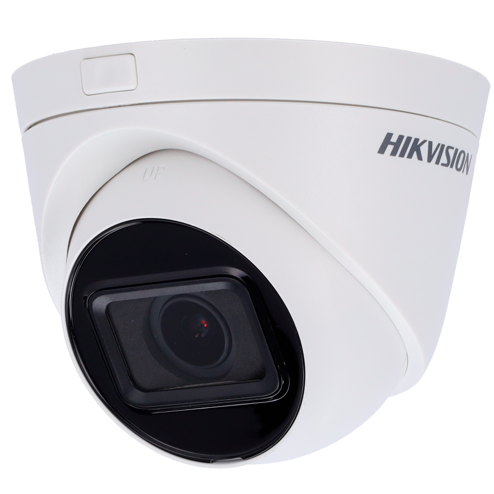 [DS-2CD1H43G2-IZS(2.8-12mm)] (DS-2CD1H43G2-IZS(2.8-12mm)) Caméra Turret IP Hikvision - Gamme Value | microSD 256 Go - 4 MP | Objectif motorisé 2.8~12 mm - IR 30 m | WDR 120 dB | Entrée et sortie audio - PoE | H.265+| IP67 | Det. 2.0 mouvement - WEB, Software CMS, Smartphone et NVR