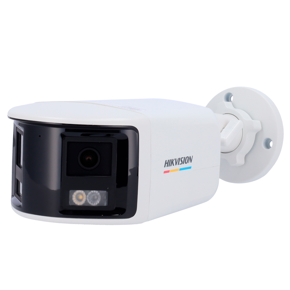 [DS-2CD1T67G2HP-LIUF/SL(2.8mm)] (DS-2CD1T67G2HP-LIUF/SL(2.8mm)) Caméra Bullet IP gamme Value - Résolution 6 Mpx (3632x1632) [%VAR%] - Double objectif 2.8 mm vision panoramique - Portée de la lumière hybride 30 m | ColourVu - Microphone intégré | Sirène et flash dissuasif - Détection de mouvement 2.0 | MicroSD | PoE | IP67