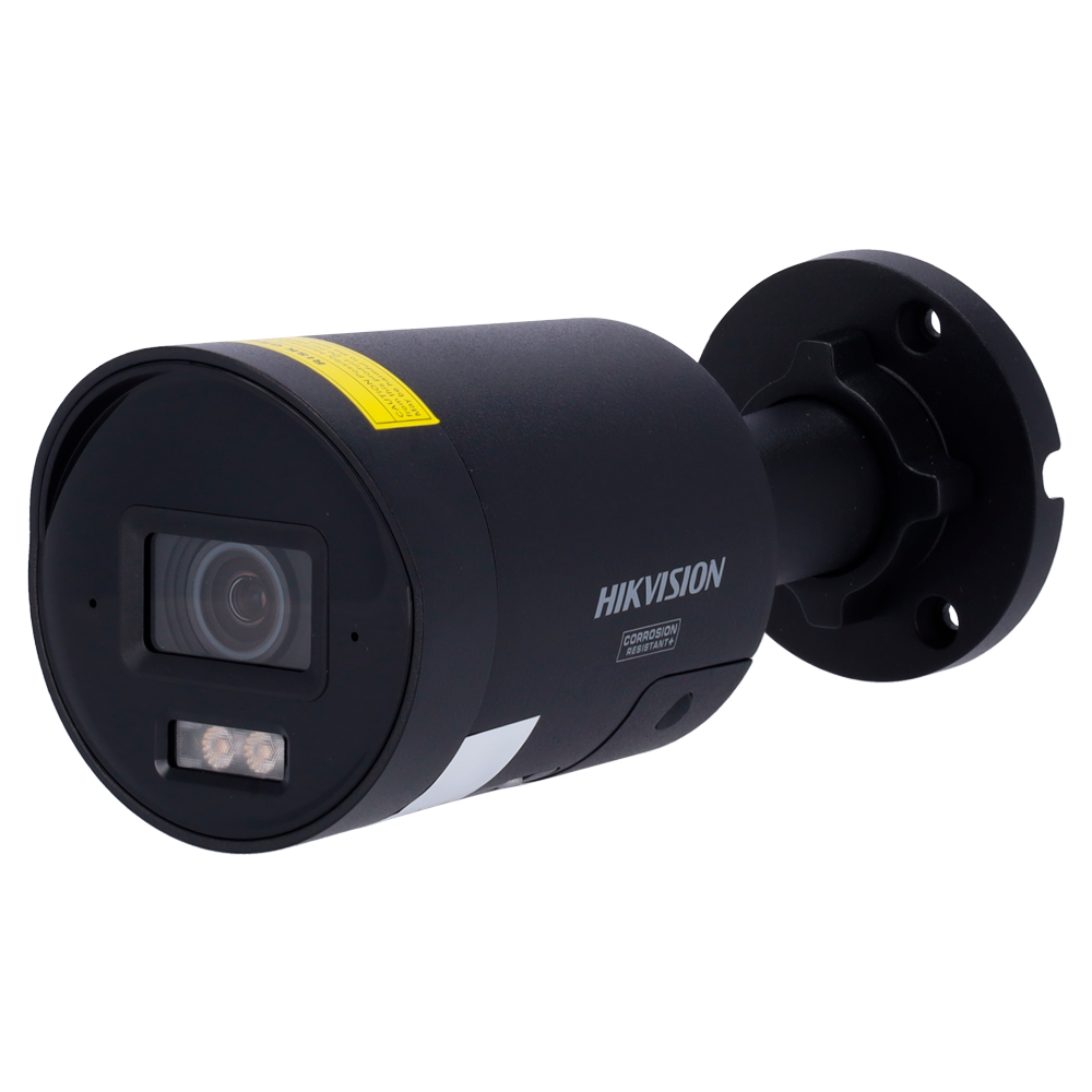 (DS-2CD2047G3-LI2UY/SL(2.8mm)/BLACK) Caméra IP Bullet gamme PRO ColorVu3.0 Hikvision - Résolution 4 MPx | PoE IEEE802.3at  - ColorVu3.0: image en couleurs HIKAI-ISP F1.0 1/1.8" - 2.8 mm | [Double microphone | Lumière hybride jusqu'à 40m - AcuSense3.0 | Sirène et flash dissuasif -  IP67 | NEMA 4X