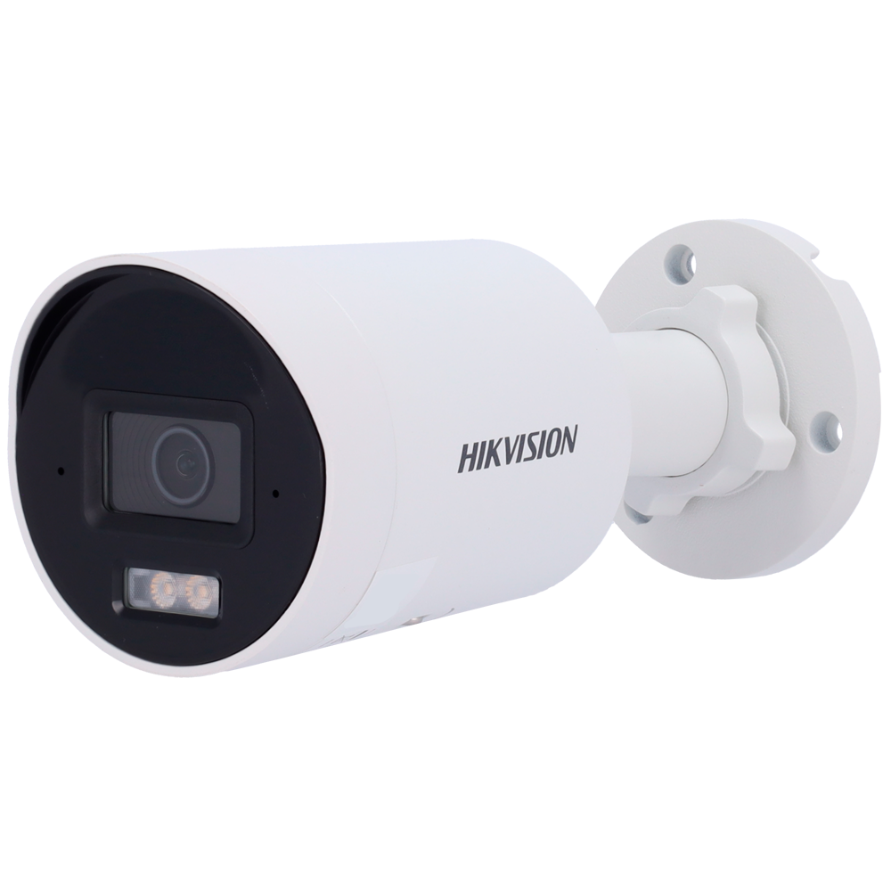 [DS-2CD2083G2-LI2U(2.8mm)] (DS-2CD2083G2-LI2U(2.8mm)) Hikvision - Caméra Bullet IP gamme PRO - Résolution 8 Mégapixels (3840x2160) - Objectif 2.8 mm | Microphone à double réseau intégré - Portée de la lumière hybride 40 m | MicroSD | PoE - AcuSense | Détection de mouvements 2.0 | IP67