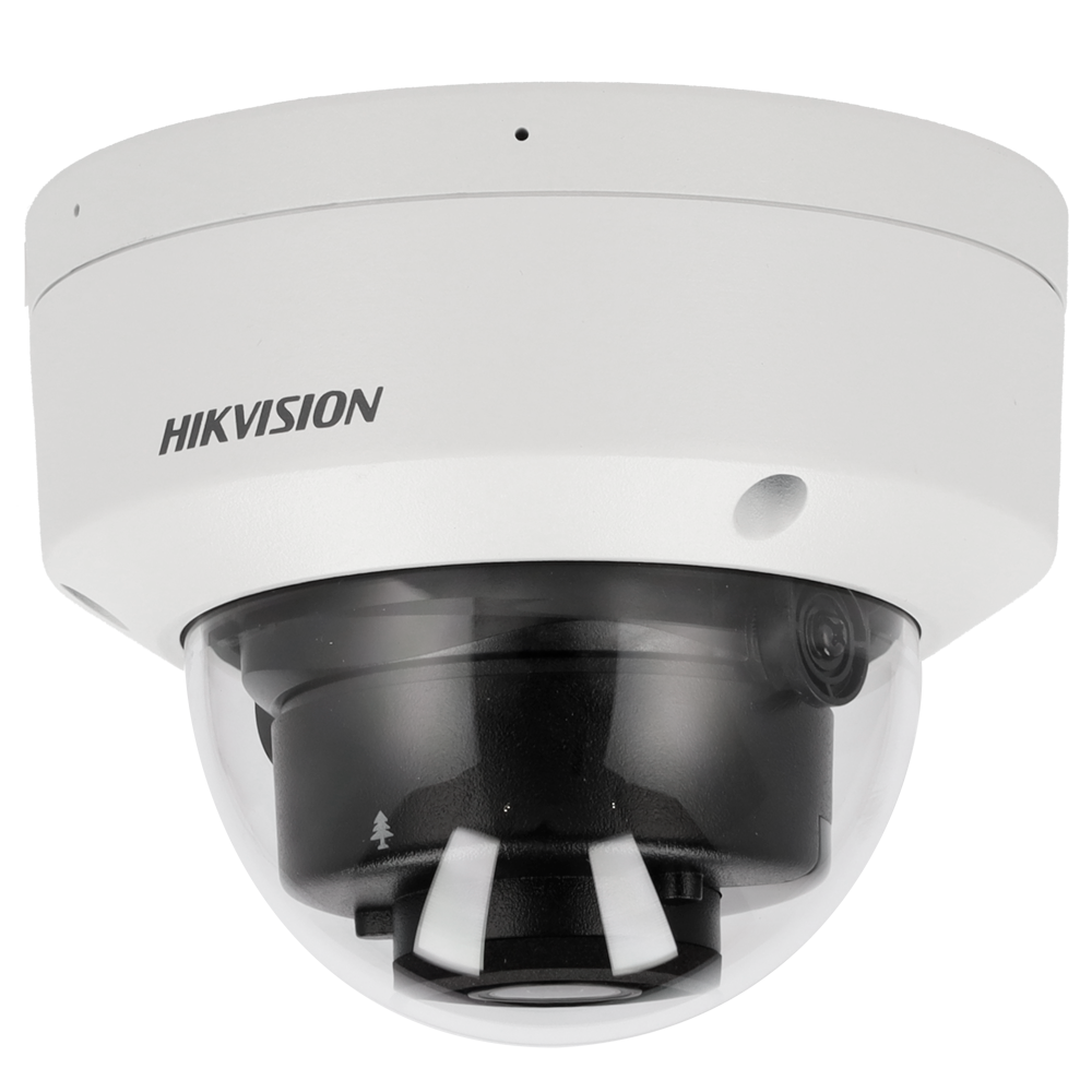 [DS-2CD2186G2H-ISU(2.8mm)(eF)] (DS-2CD2186G2H-ISU(2.8mm)(eF)) Hikvision - Caméra dôme IP gamme PRO - Résolution 8 Mégapixel (3840x2160) - Objectif 2.8mm , PoE , Microphone intégré , Alarme - Portée IR 30m | AcuSense | Capture de visage | Audio - Détection de mouvement 2.0 | IP67, IK10