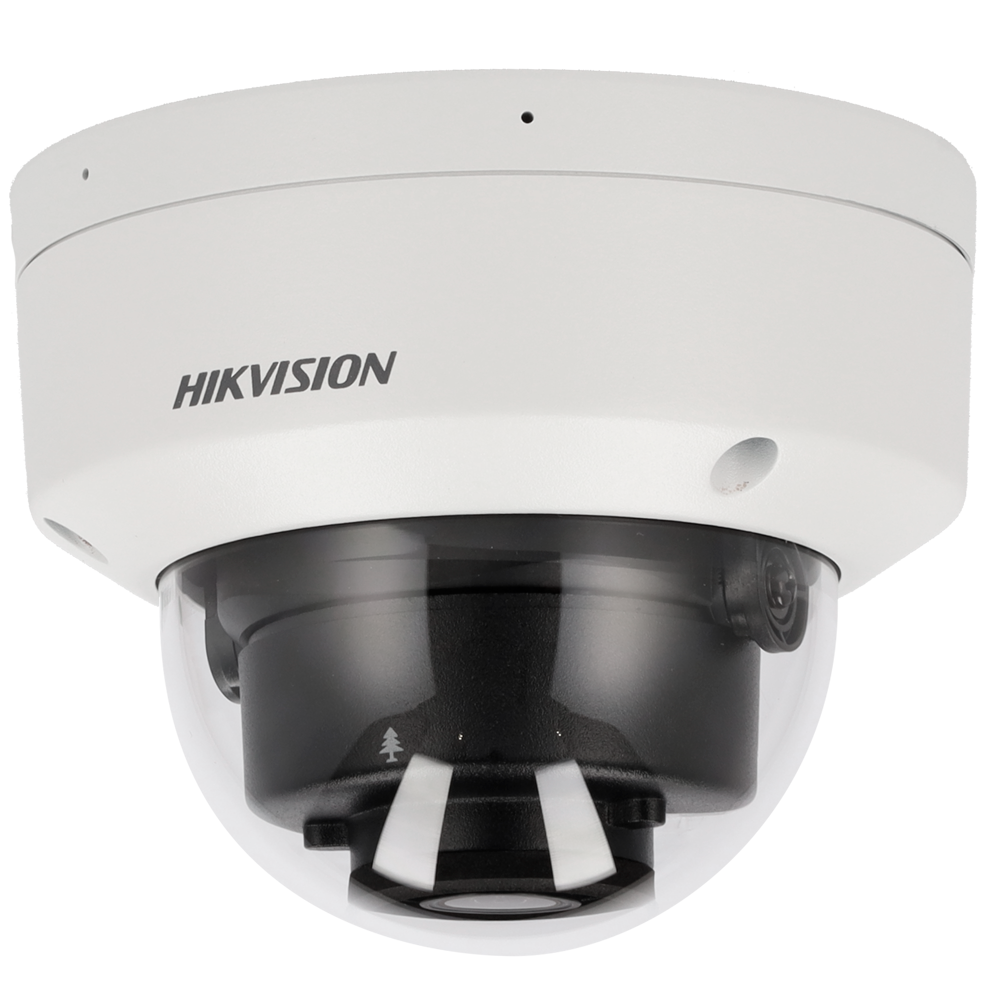 (DS-2CD2187G2H-LISU(2.8mm)(eF)) Hikvision - Caméra dôme IP gamme PRO - Résolution 8 MPx | PoE | ColorVu - 2.8 mm | Microphone | Audio | Alarmes - Lumière hybride 30 m | Détection de mouvement 2.0 - AcuSense | Reconnaissance faciale | IP67, IK10