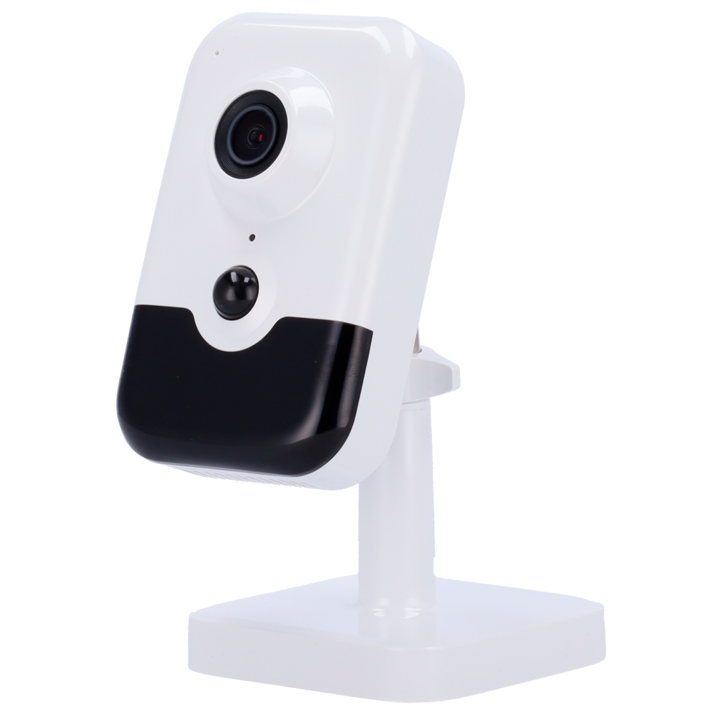 (DS-2CD2443G2-IW(2.8mm)) Hikvision - Caméra cubique IP Gamme PRO - Résolution 4 Mégapixel (2688x1520) - Objectif 2.8 mm | Microphone | PoE | Wi-Fi - Portée IR 10 m | détection de mouvement 2.0 - AcuSense | Détection des visages | Capteur PIR