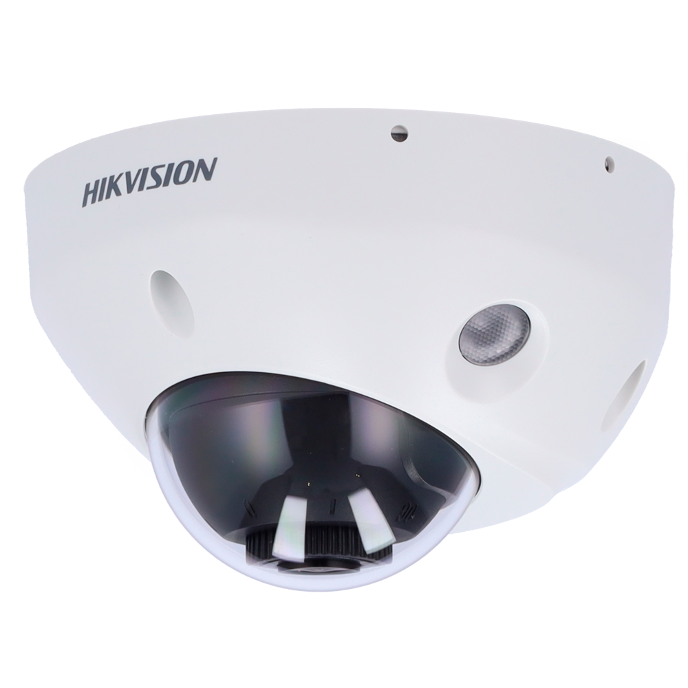 [DS-2CD2586G2-IS(2.8mm)(C)] (DS-2CD2586G2-IS(2.8mm)(C)) Hikvision - Caméra dôme IP gamme PRO - Résolution 8 Mégapixels (3840x2160) - Objectif 2.8 mm : PoE : Microphone : Audio : Alarme - Portée IR 30 m | AcuSense | Capture de visage  - Détection de mouvement 2.0 | IP67 IK08