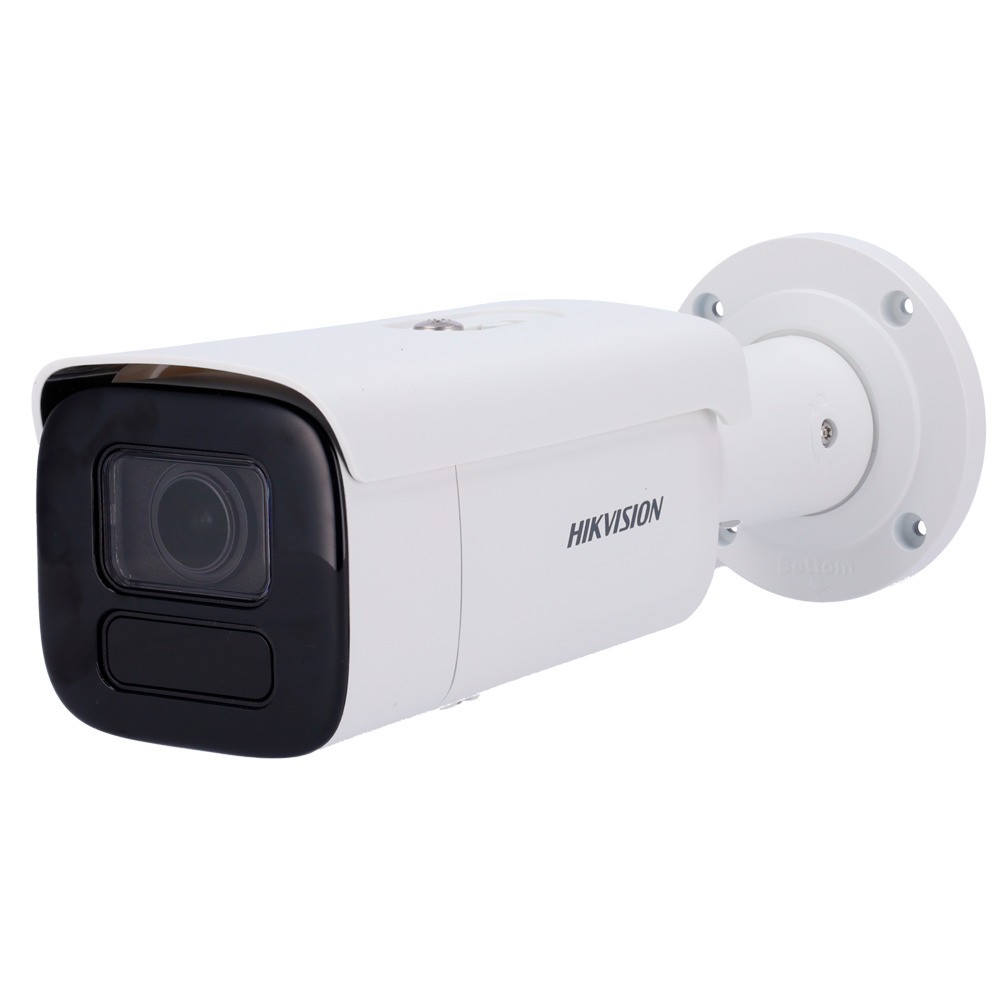 [DS-2CD2646G2HT-IZS(2.8-12mm)(eF)] (DS-2CD2646G2HT-IZS(2.8-12mm)(eF)) Hikvision - Caméra Bullet IP gamme PRO - Résolution 4 MPx (2688x1520) | PoE+ | Audio - Objectif varifocal 2.8~12 mm | Alarmes - Portée IR 60 m | détection de mouvement 2.0 - AcuSense | Reconnaissance faciale | IP67, IK10