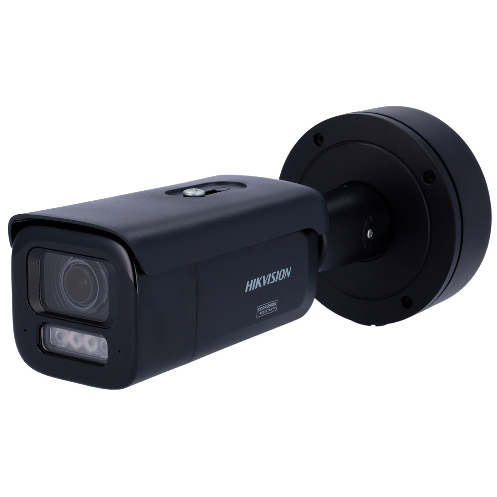 [DS-2CD2687G3-LIZSY(2.8-12mm)/BLACK] (DS-2CD2687G3-LIZSY(2.8-12mm)/BLACK) Caméra IP Bullet gamme PRO ColorVu3.0 Hikvision - Résolution 8 MPx | PoE IEEE802.3at - ColorVu3.0: image en couleurs HIKAI-ISP F1.2 1/1.8" - Objectif motorisé 2.8 - 12 mm - AcuSense3.0 | Lumière hybride jusqu'à 60m -  Alarmes 1/1  | IP67 | IK10 | NEMA 4X