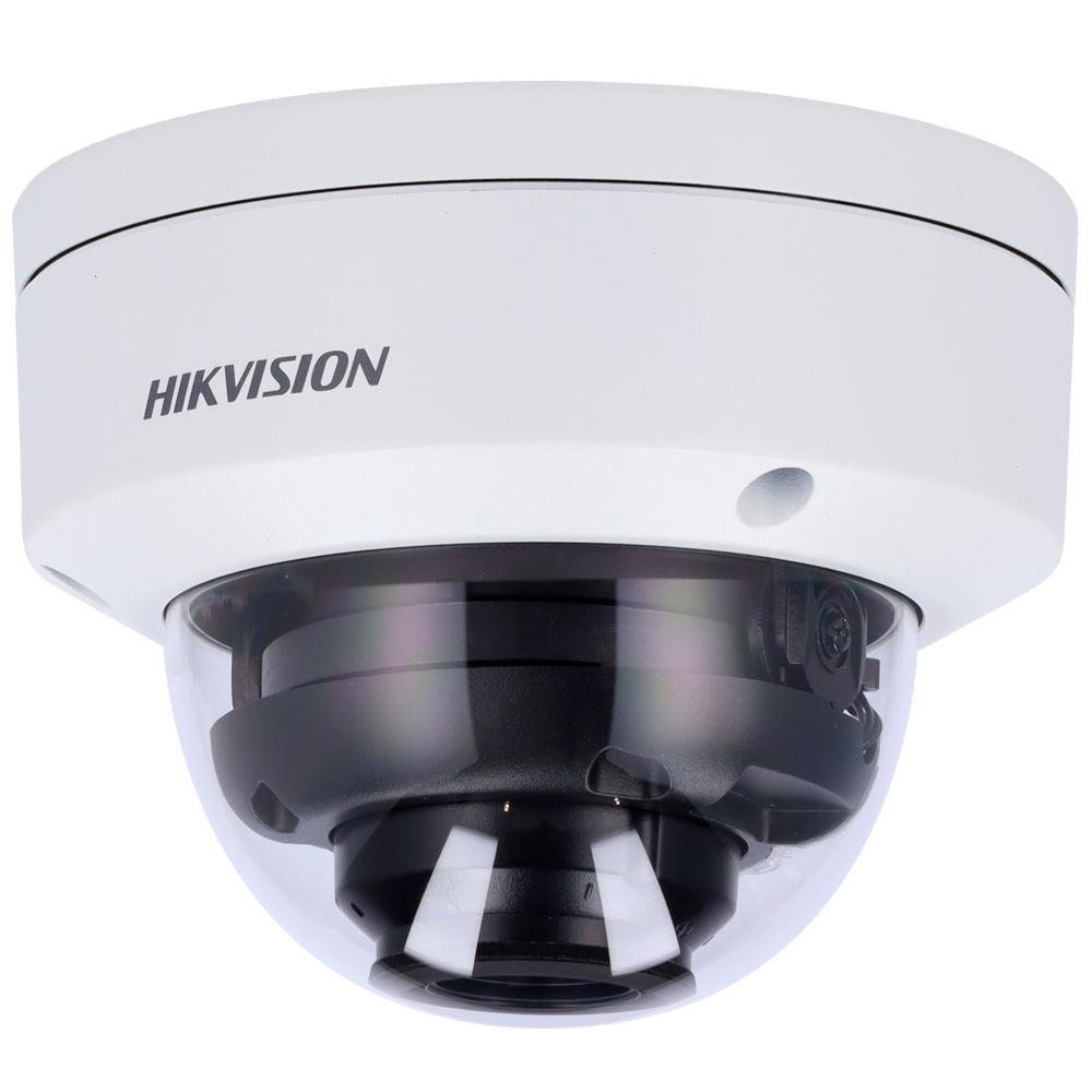 (DS-2CD2767G2HT-LIZS(2.8-12mm)(eF)) Caméra dôme IP gamme PRO Hikvision - 6 MP | Objectif motorisé 2.8 ~ 12 mm - Portée IR 40 m | Lumière hybride 40 m - IP67 | IK10 | PoE | WDR 130 dB - Détection de mouvement 2.0 - AcuSense | Détection des visages | Alarmes | Audio