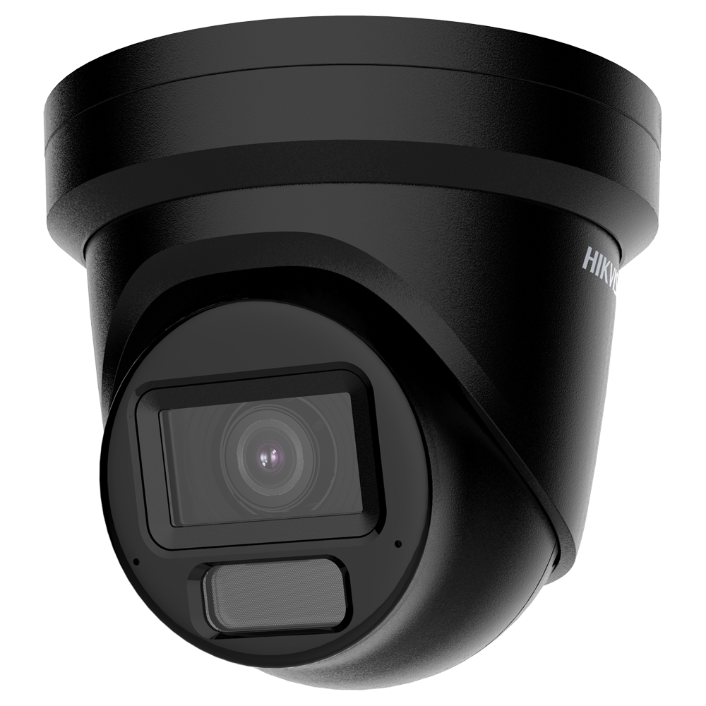 [DS-2CD2H83G2-LIZS2U(2.8-12mm)/BLACK] (DS-2CD2H83G2-LIZS2U(2.8-12mm)/BLACK) Caméra Turret IP gamme PRO Hikvision - Résolution 8 Mégapixel (3840x2160) - Obj varifocal motorisé 2.8~12 mm - Portée de la lumière hybride 40 m | PoE | MicroSD - Détection de mouvement 2.0 | AcuSense  - Détection des visages , Alarmes , Audio , Microphone