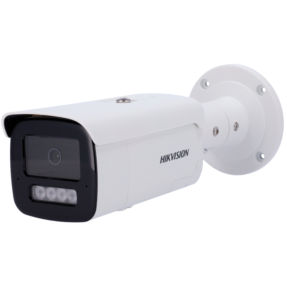 [DS-2CD2T46G2H-IS2U/SL(2.8mm)(eF)] (DS-2CD2T46G2H-IS2U/SL(2.8mm)(eF)) Hikvision - Caméra Bullet IP gamme PRO - Résolution 4 Mégapixel (2688x1520) - Objectif 2.8mm | PoE | IR 60m | Microphone et haut-parleur - AcuSense | Capture de visage | Lumière dissuasive - Détection de mouvement 2.0