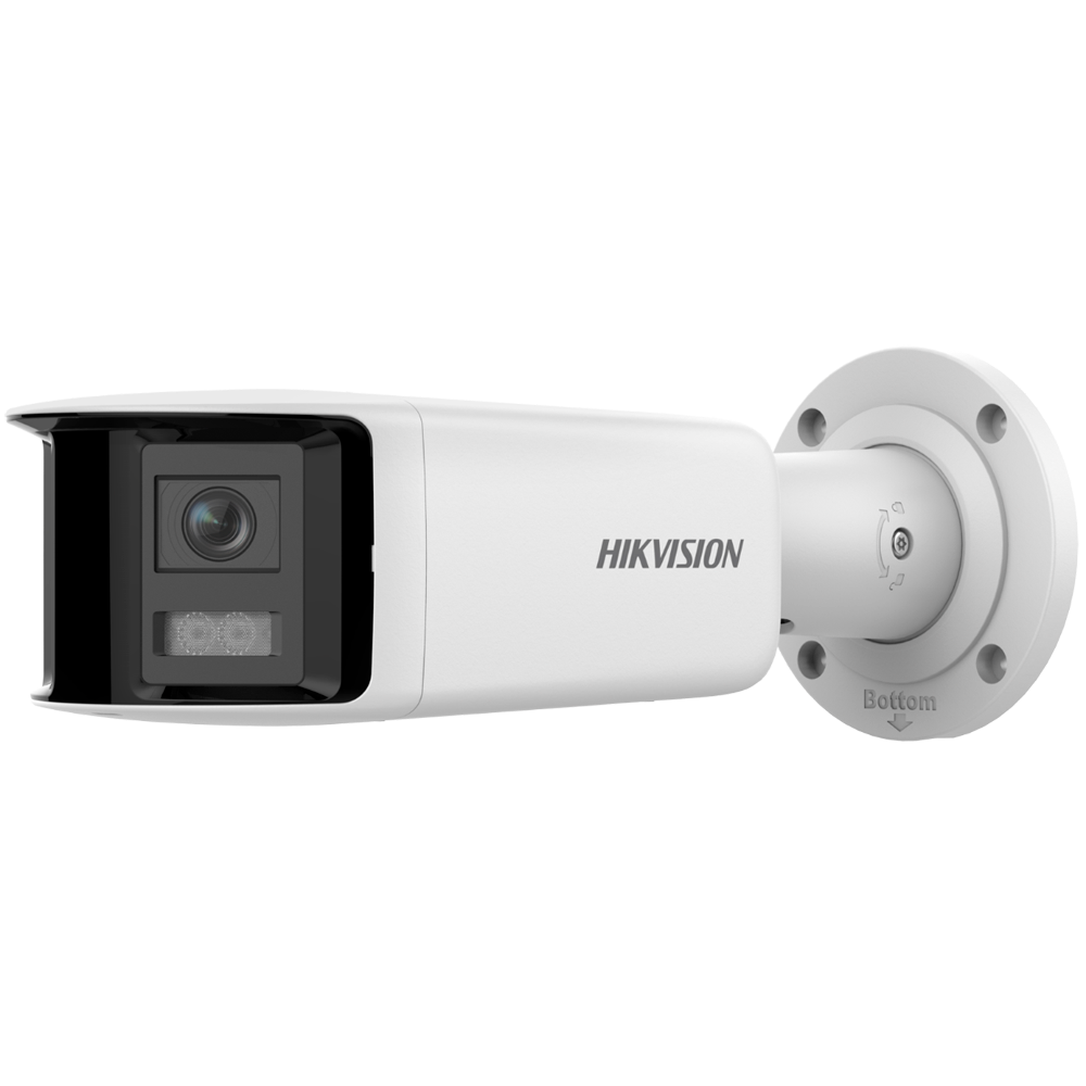 (DS-2CD2T46G2P-ISU/SL(2.8mm)(C)) Hikvision - Caméra panoramique Bullet IP gamme PRO - Résolution 4 Mégapixel (3040x1368) - Objectif 2.8mm | PoE | IR 40m | Microphone et haut-parleur - AcuSense | Sirène et flash dissuasif - Détection de mouvement 2.0 | Capture de visage