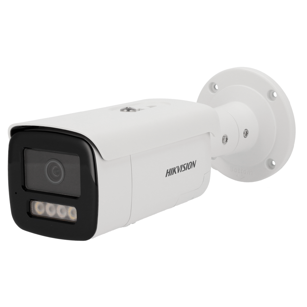 [DS-2CD2T47G2H-LISU/SL(2.8mm)(eF)] (DS-2CD2T47G2H-LISU/SL(2.8mm)(eF)) Hikvision - Caméra IP gamme PRO - Résolution 4 MPx | PoE | Alarmes | ColorVu - 2.8 mm | Microphone | Sirène et flash dissuasif - Lumière hybride 60 m | Détection de mouvement 2.0 - AcuSense | Reconnaissance faciale | IP67 | Audio