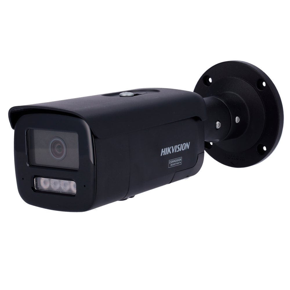 [DS-2CD2T47G3-LIS2UY/SL(2.8mm)/BLACK] (DS-2CD2T47G3-LIS2UY/SL(2.8mm)/BLACK) Caméra IP Bullet gamme PRO ColorVu3.0 Hikvision - Résolution 4 MPx | PoE IEEE802.3at  - ColorVu3.0: image en couleurs HIKAI-ISP F1.0 1/1.8" - 2.8 mm | [Double microphone | Lumière hybride jusqu'à 60m - AcuSense3.0 | Sirène et flash dissuasif  -  Alarmes 1/1  | IP67 | NEMA 4X