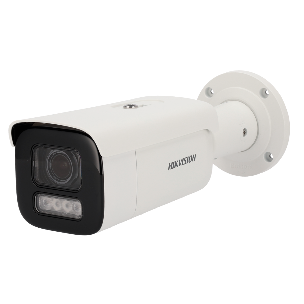 [DS-2CD2T87G2H-LISU/SL(2.8mm)(eF)] (DS-2CD2T87G2H-LISU/SL(2.8mm)(eF)) Hikvision - Caméra IP gamme PRO - Résolution 8 MPx | PoE | Alarmes | ColorVu - 2.8 mm | Microphone | Sirène et flash dissuasif - Lumière hybride 60 m | Détection de mouvement 2.0 - AcuSense | Reconnaissance faciale | IP67 | Audio