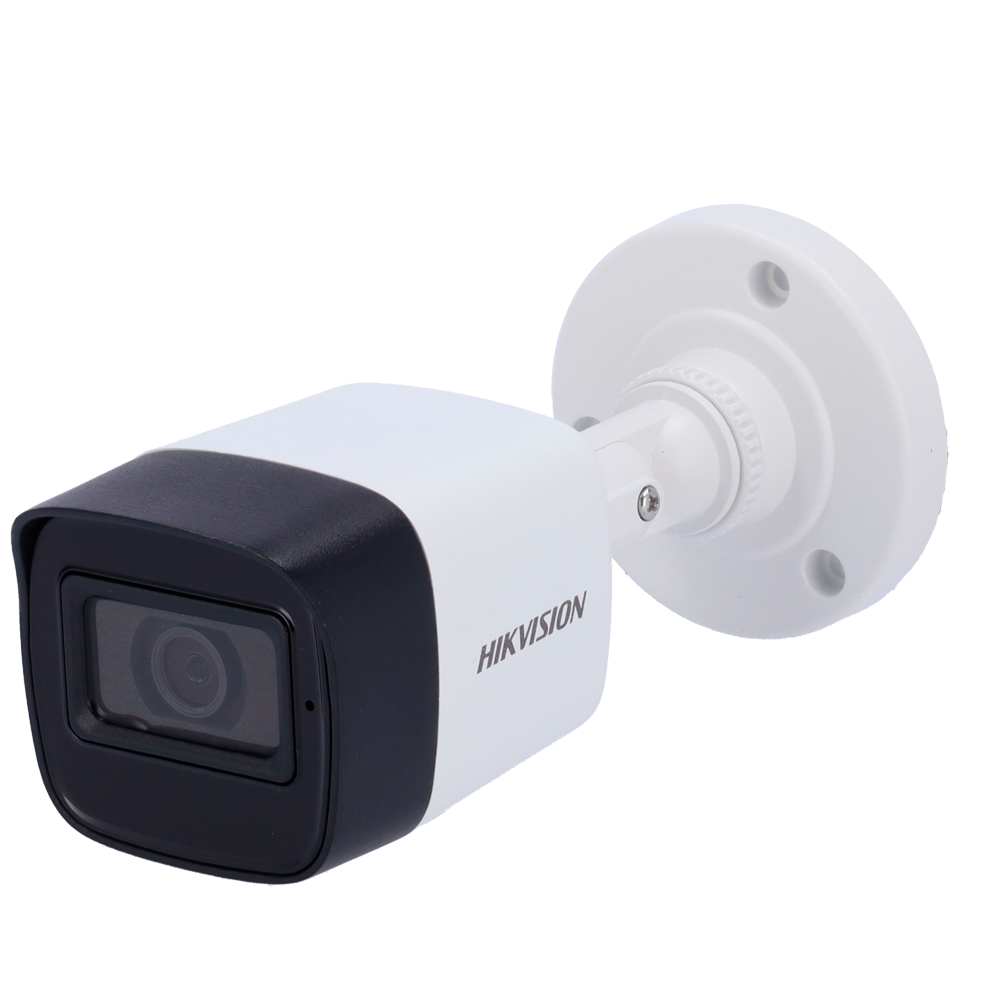 [DS-2CE16H0T-ITFS(2.8mm)] (DS-2CE16H0T-ITFS(2.8mm)) Hikvision - Caméra Bullet 4en1 Gamme Bullet  - Résolution 5 Mégapixel - Objectif 2.8 mm | Portée IR 30 m - Audio par câble coaxial | Microphone intégré - Étanche IP67