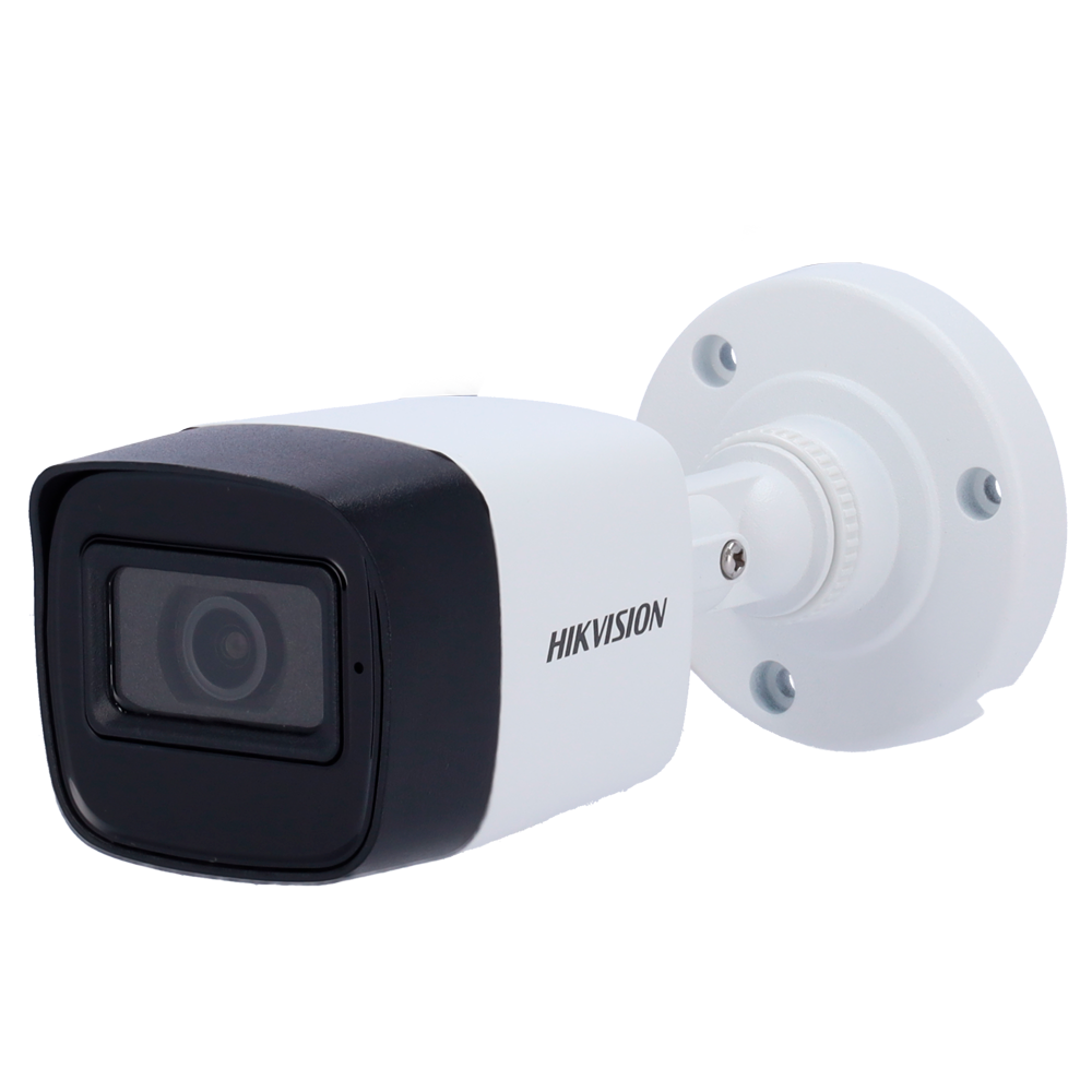 [DS-2CE16H0T-ITFS(3.6mm)] (DS-2CE16H0T-ITFS(3.6mm)) Hikvision - Caméra Bullet 4en1 Gamme Bullet  - Résolution 5 Mégapixel - Objectif 3.6 mm | Portée IR 30 m - Audio par câble coaxial | Microphone intégré - Étanche IP67