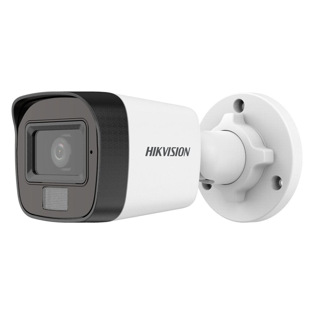 [DS-2CE16K0T-LFS(2.8mm)] (DS-2CE16K0T-LFS(2.8mm)) Caméra Bullet 4en1 Gamme Value Hikvision - 3K (2960x1665) CMOS - Objectif 2.8 mm - Double lumière: Smart IR 30 m, lumière blanche 20 m - Audio par câble coaxial | Microphone intégré - Étanche IP67 | Métal
