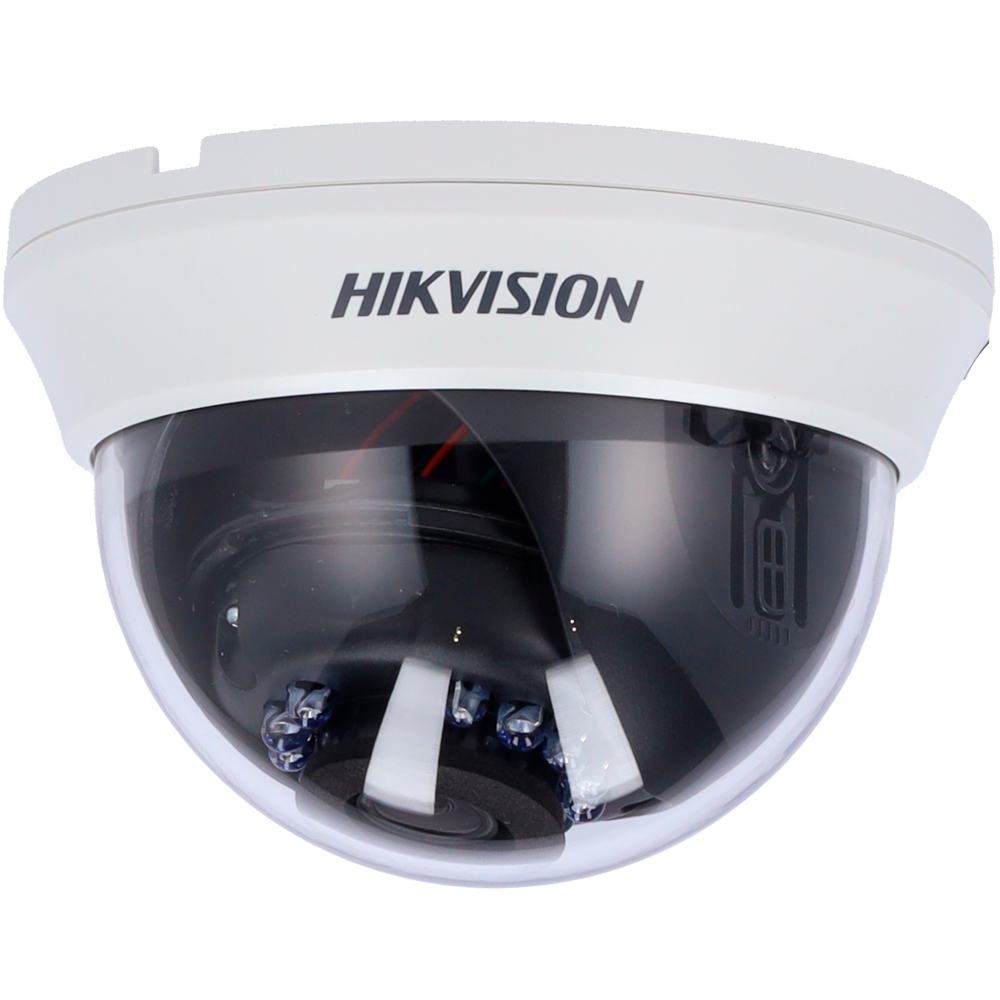 (DS-2CE56D0T-IRMMF(3.6mm)(C)) Hikvision - Caméra dôme 4en1 Gamme Value - Resolution 1080p (1920x1080) - Objectif 3.6 mm - IR Portée 20 m - Adapté pour intérieur