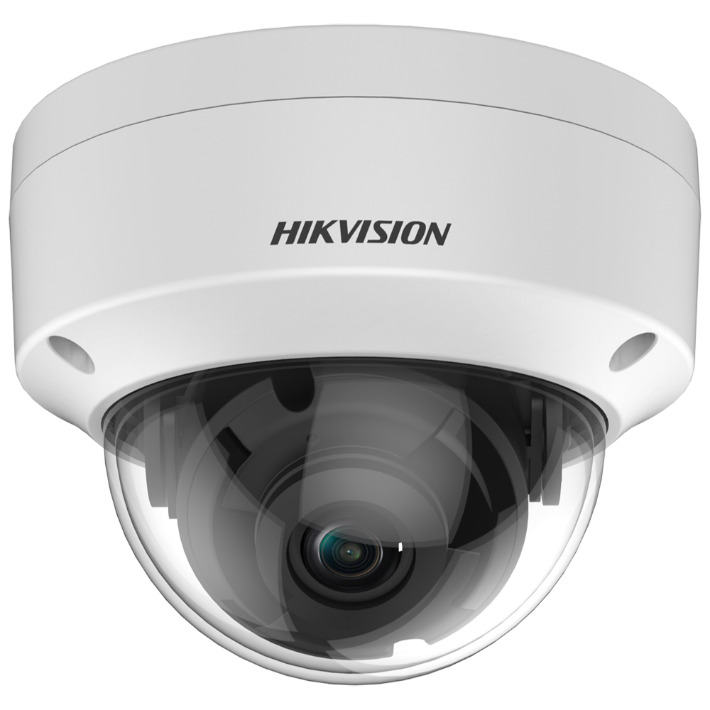 [DS-2CE57H0T-VPITE(2.8mm)(C)] (DS-2CE57H0T-VPITE(2.8mm)(C)) Hikvision - Caméra dôme HDTVI Gamme Value - Résolution 5 Mégapixel (2560x1944) - Objectif 2.8 mm - Smart IR Portée 20 m - Étanche IP67, anti-vandalisme IK10 | PoC