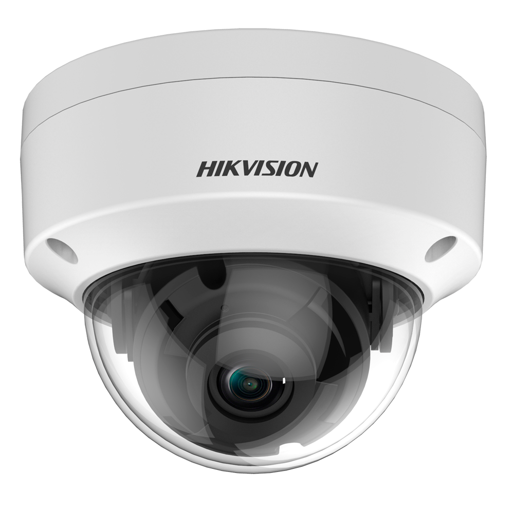 [DS-2CE57H0T-VPITF(2.8mm)(C)] (DS-2CE57H0T-VPITF(2.8mm)(C)) Hikvision - Caméra Dôme 4en1 Gamme CORE - Résolution 5 Mégapixel (2560x1944) - Objectif 2.8 mm - Smart IR Portée 20 m - Étanche IP67, anti-vandale IK10