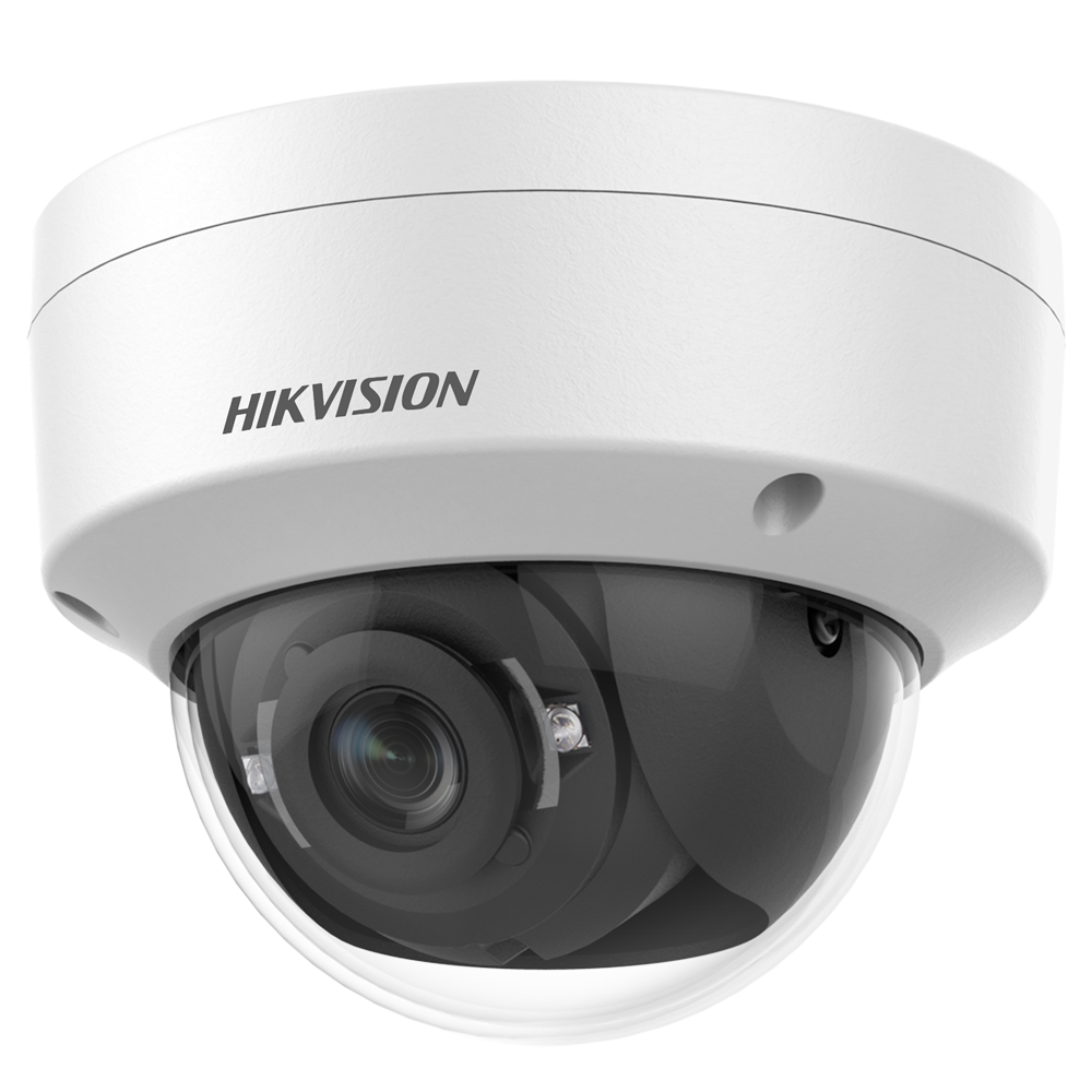 (DS-2CE57U1T-VPITF(2.8mm)) Hikvision - Caméra dôme 4en1 Gamme Value - Résolution 8 Mégapixel (3840x2160) - Objectif 2.8 mm - EXIR IR portée 30 m - Étanche IP67, anti-vandale IK10
